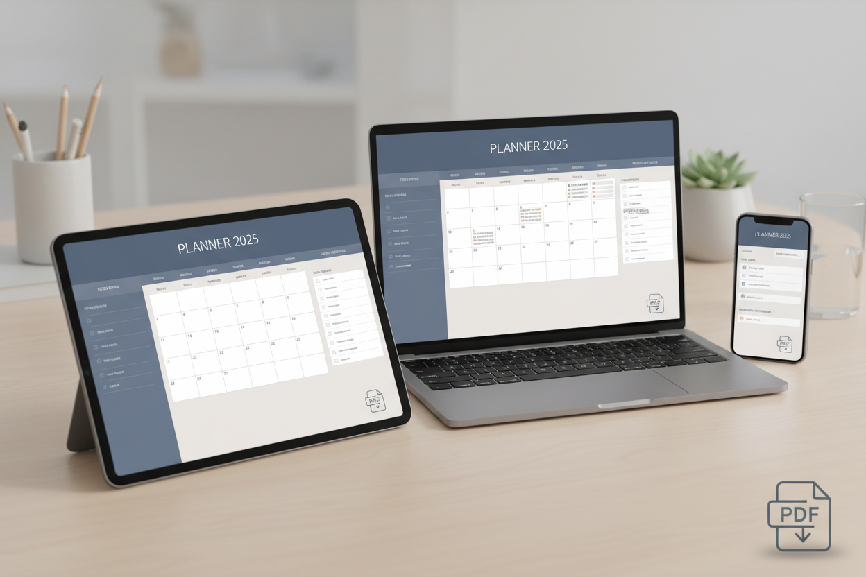 Planner 2025 PDF - Version Numérique