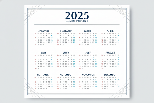 Calendrier 2025